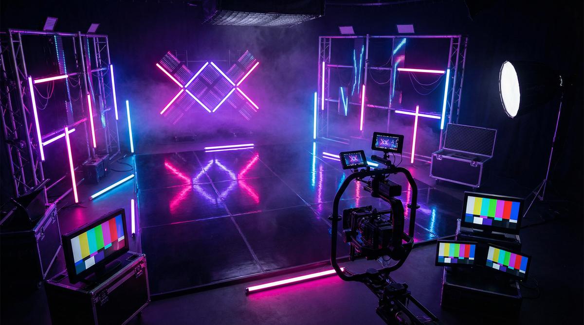 精神小妹传媒MV制作传媒教程霓虹灯光效果